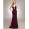 Sheath/Column Straps Beaded Long Chiffon Prom Evening Formal Party Dresses ED010720