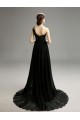 A-Line One-Shoulder Beaded Long Black Chiffon Prom Evening Formal Party Dresses ED010721 A-Line One-Shoulder Beaded Long Black Chiffon Prom Evening Formal Party Dresses ED010721