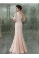 Trumpet/Mermaid One-Shoulder Sequin Long Pink Chiffon Prom Evening Formal Party Dresses ED010723