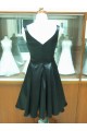 A-Line Sequin Short Black Prom Evening Formal Party Dresses ED010724