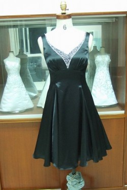 A-Line Sequin Short Black Prom Evening Formal Party Dresses ED010724