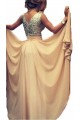 A-Line V-Neck Sequins Chiffon Long Prom Evening Party Dresses ED010726 A-Line V-Neck Sequins Chiffon Long Prom Evening Party Dresses ED010726