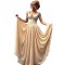 A-Line V-Neck Sequins Chiffon Long Prom Evening Party Dresses ED010726