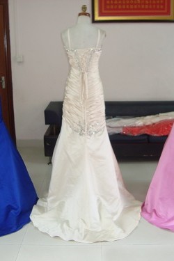 Trumpet/Mermaid Spaghetti Strap Sequin Long Prom Evening Formal Party Dresses ED010729