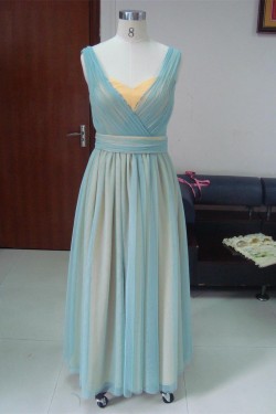 Sheath/Column Long Chiffon Prom Evening Formal Party Dresses ED010731