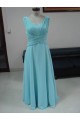 Sheath/Column Long Blue Chiffon Prom Evening Formal Party Dresses ED010732