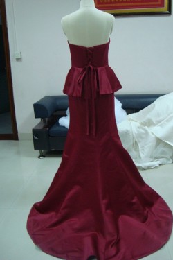 Trumpet/Mermaid Strapless Prom  Evening Formal Party Dresses ED010736