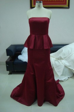 Trumpet/Mermaid Strapless Prom  Evening Formal Party Dresses ED010736