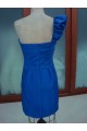 Short/Mini One-Shoulder Blue Prom Evening Formal Party Dresses ED010741