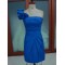Short/Mini One-Shoulder Blue Prom Evening Formal Party Dresses ED010741