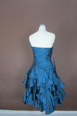 A-Line Strapless Short Prom Evening Formal Party Dresses ED010755