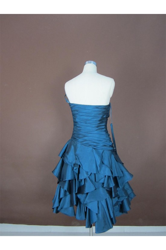 A-Line Strapless Short Prom Evening Formal Party Dresses ED010755