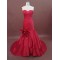 Trumpet/Mermaid Sweetheart Long Red Prom Evening Formal Party Dresses ED010762