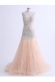 A-Line Beaded Long Prom Evening Formal Party Dresses ED010764