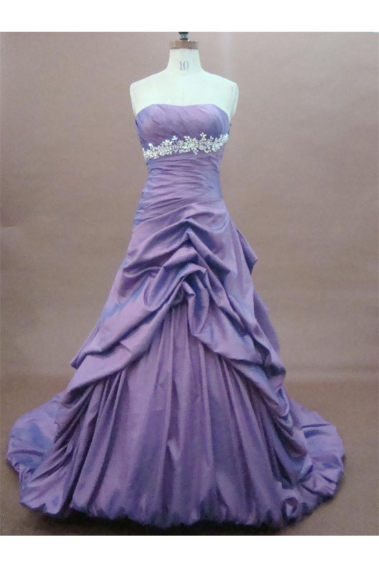 A-Line Strapless Court Train Long Prom Evening Formal Party Dresses ED010766 A-Line Strapless Court Train Long Prom Evening Formal Party Dresses ED010766