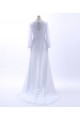 Sheath Long Sleeve Long White Prom Evening Formal Party Dresses ED010767