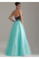 A-Line Sweetheart Black Blue Beaded Floor Length Prom Evening Dresses ED010773
