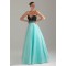 A-Line Sweetheart Black Blue Beaded Floor Length Prom Evening Dresses ED010773
