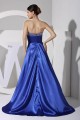 High Low Sweetheart Beaded Blue Prom Evening Dresses ED010779