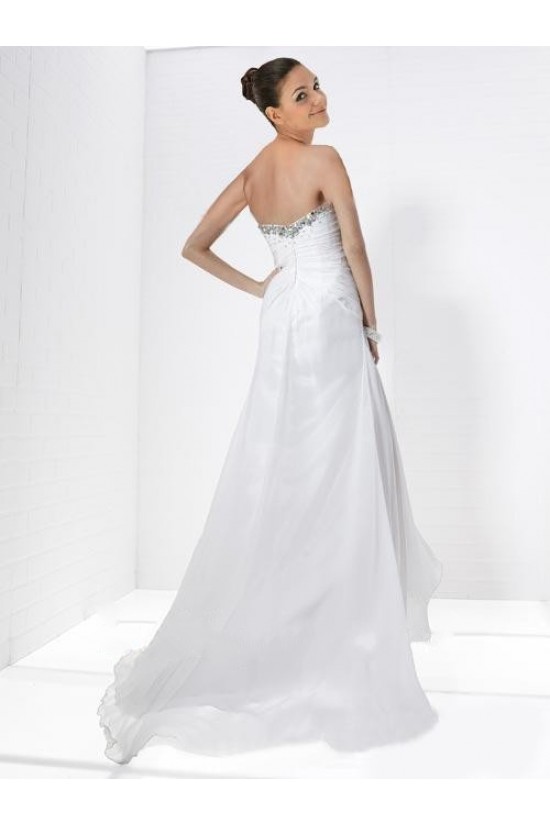 A-Line Sweetheart Split-Front Beaded Long Chiffon Prom Evening Dresses ED010784 A-Line Sweetheart Split-Front Beaded Long Chiffon Prom Evening Dresses ED010784