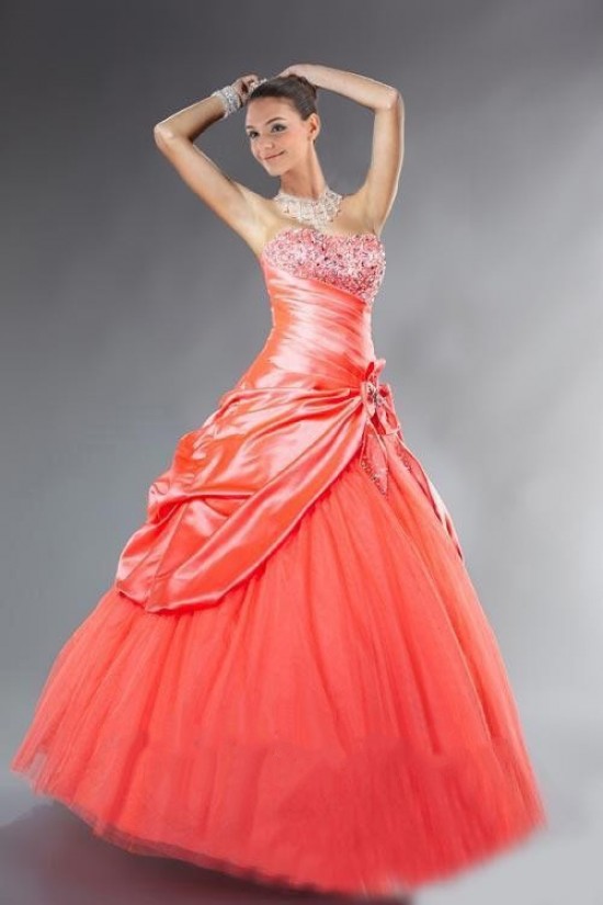 Ball Gown Strapless Beaded Prom Evening Dresses ED010785 Ball Gown Strapless Beaded Prom Evening Dresses ED010785