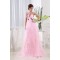 A-Line Long Pink Prom Evening Dresses ED010786