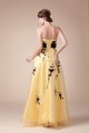 A-Line Strapless Black Yellow Long Prom Evening Dresses ED010799 A-Line Strapless Black Yellow Long Prom Evening Dresses ED010799