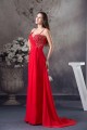 A-Line Spaghetti Strap Long Red Chiffon Beaded Prom Evening Dresses ED010802 A-Line Spaghetti Strap Long Red Chiffon Beaded Prom Evening Dresses ED010802