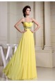 Empire Sweetheart Beaded Long Yellow Chiffon Prom Evening Dresses ED010803 Empire Sweetheart Beaded Long Yellow Chiffon Prom Evening Dresses ED010803