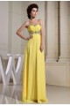 Empire Sweetheart Beaded Long Yellow Chiffon Prom Evening Dresses ED010803 Empire Sweetheart Beaded Long Yellow Chiffon Prom Evening Dresses ED010803