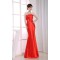 Trumpet/Mermaid Strapless Long Red Prom Evening Bridesmaid Dresses ED010804