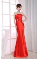 Trumpet/Mermaid Strapless Long Red Prom Evening Bridesmaid Dresses ED010804