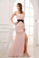 Sheath Strapless Split-Front Long Chiffon Prom Evening Dresses ED010808 Sheath Strapless Split-Front Long Chiffon Prom Evening Dresses ED010808