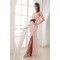 Sheath Strapless Split-Front Long Chiffon Prom Evening Dresses ED010808