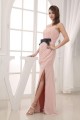 Sheath Strapless Split-Front Long Chiffon Prom Evening Dresses ED010808 Sheath Strapless Split-Front Long Chiffon Prom Evening Dresses ED010808