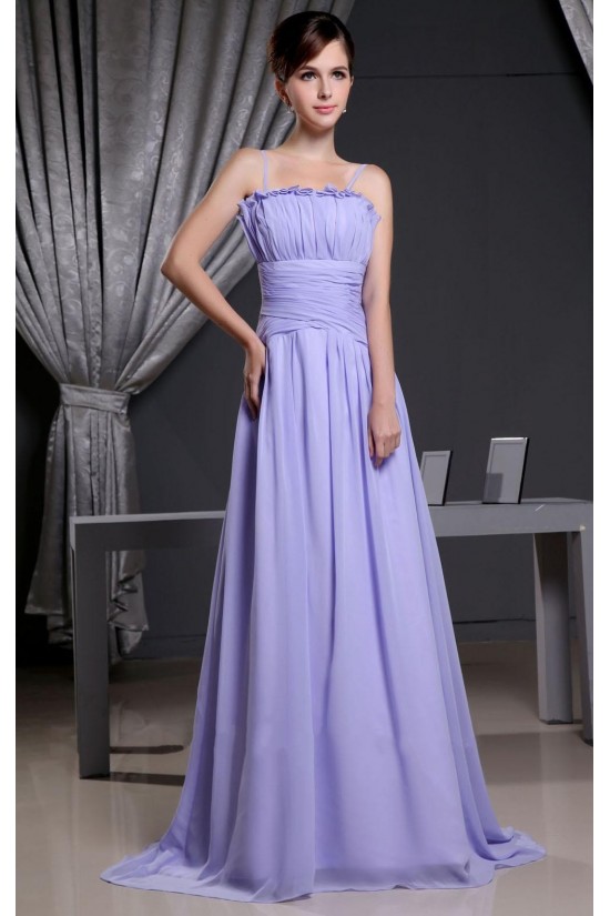A-Line Spaghetti Strap Long Chiffon Prom Evening Dresses ED010809 A-Line Spaghetti Strap Long Chiffon Prom Evening Dresses ED010809