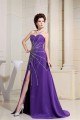 A-Line Sweetheart Beaded Long Purple Chiffon Prom Evening Dresses ED010810 A-Line Sweetheart Beaded Long Purple Chiffon Prom Evening Dresses ED010810