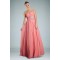 A-Line Sweetheart Beaded Long Pink Chiffon Prom Evening Dresses ED010812