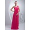 Sheath/Column One-Shoulder Long Chiffon Prom Evening Dresses ED010814