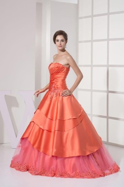 Elegant Sweetheart Beaded Applique Long Prom Evening Dresses ED010818