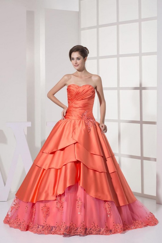 Elegant Sweetheart Beaded Applique Long Prom Evening Dresses ED010818 Elegant Sweetheart Beaded Applique Long Prom Evening Dresses ED010818