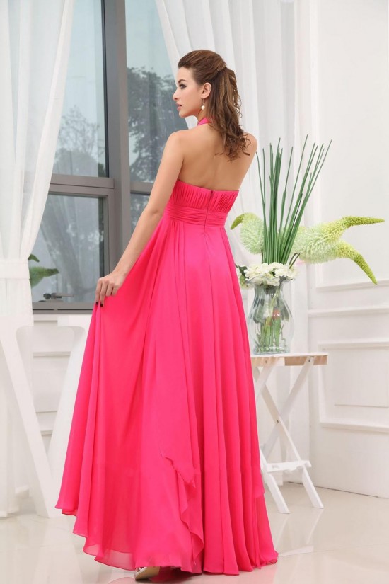 A-Line Halter Beaded Long Chiffon Prom Evening Dresses ED010820 A-Line Halter Beaded Long Chiffon Prom Evening Dresses ED010820