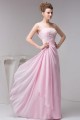 A-Line One-Shoulder Long Pink Chiffon Prom Evening Dresses ED010826 A-Line One-Shoulder Long Pink Chiffon Prom Evening Dresses ED010826