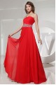 A-Line One-Shoulder Beaded Long Red Chiffon Prom Evening Dresses ED010831 A-Line One-Shoulder Beaded Long Red Chiffon Prom Evening Dresses ED010831
