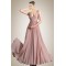 A-Line V-Neck Long Chiffon Prom Evening Dresses ED010835