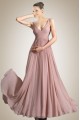 A-Line V-Neck Long Chiffon Prom Evening Dresses ED010835