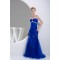 Trumpet/Mermaid Sweetheart Beaded Long Blue Prom Evening Dresses ED010838
