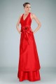 A-Line Halter V-Neck Long Red Prom Evening Dresses ED010839 A-Line Halter V-Neck Long Red Prom Evening Dresses ED010839