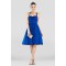 A-Line Halter Short Blue Chiffon Prom Evening Dresses ED010840