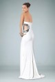 Sheath Beaded Sweetheart Long White Prom Evening Dresses ED010848